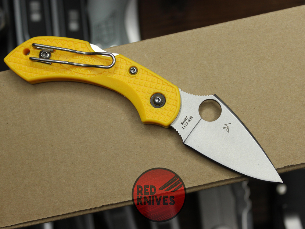 Нож Spyderco Dragonfly 2 C28PYL2 - желтая рукоять