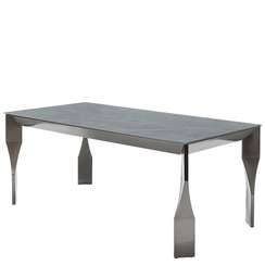 Стол Totem, 180х90 см, серая керамика