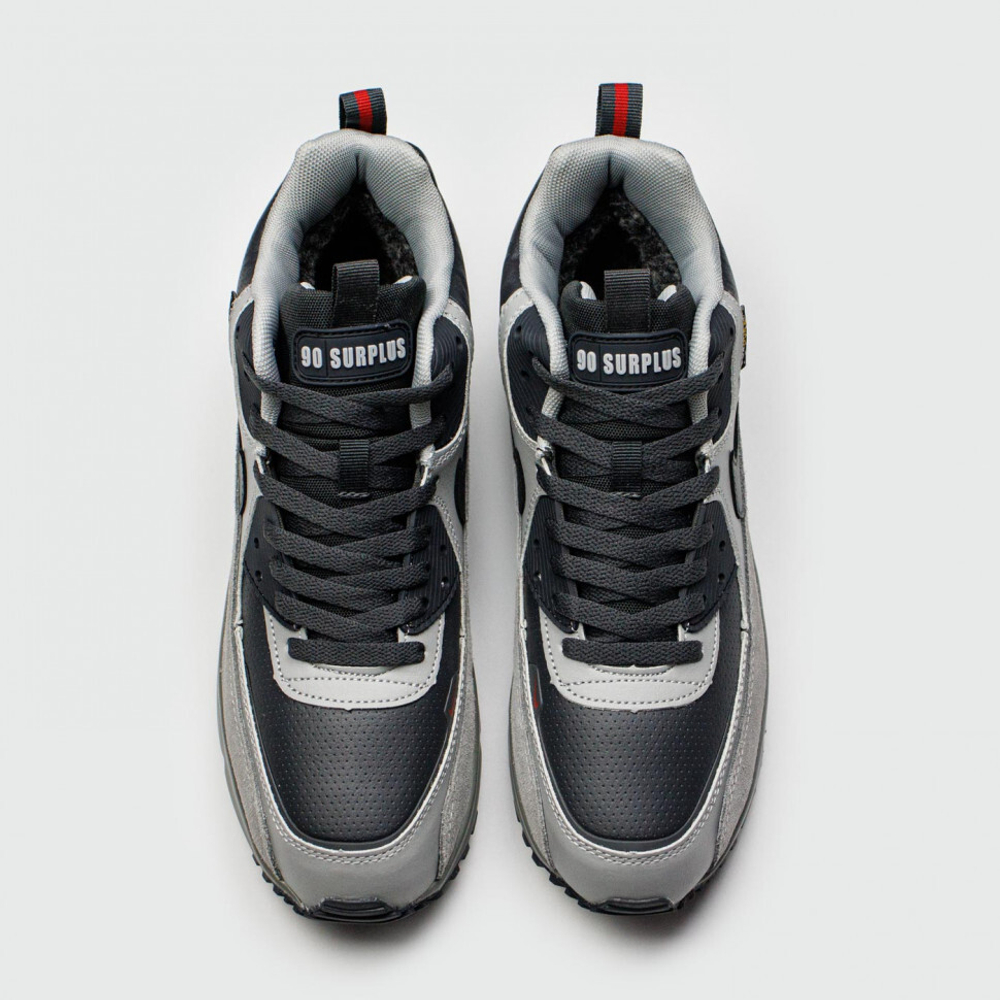 кроссовки Nike Air Max 90 Mid Grey / Black Winter