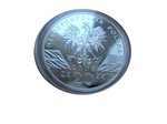 Польша 20 злотых 2008 Сапсан птица Всемирная природа СЕРЕБРО