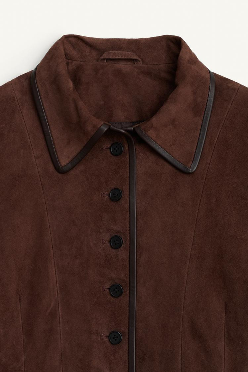 ZARA БЛЕЙЗЕР ИЗ ЗАМШИ, ШОКОЛАДНЫЙ