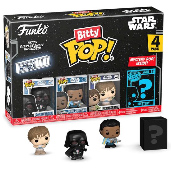 Фигурка Funko Bitty POP! Star Wars S2 Darth Vader+Lando Calrissian+Luke+Mystery (1 of 4) 4PK 83671 / Фигурка Фанко Битти Поп! по мотивам вселенной "Звездные войны"