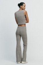 Брюки flared из интерлока