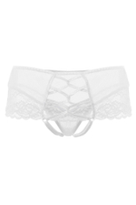 Эротические трусики с имитацией шнуровки Erolanta Cheryl (Размер: 50-52) (Цвет: белый)