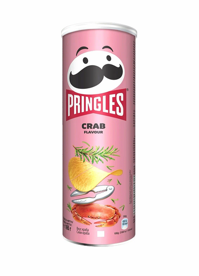 Чипсы Pringles со вкусом Краба, 165 г (Европа)