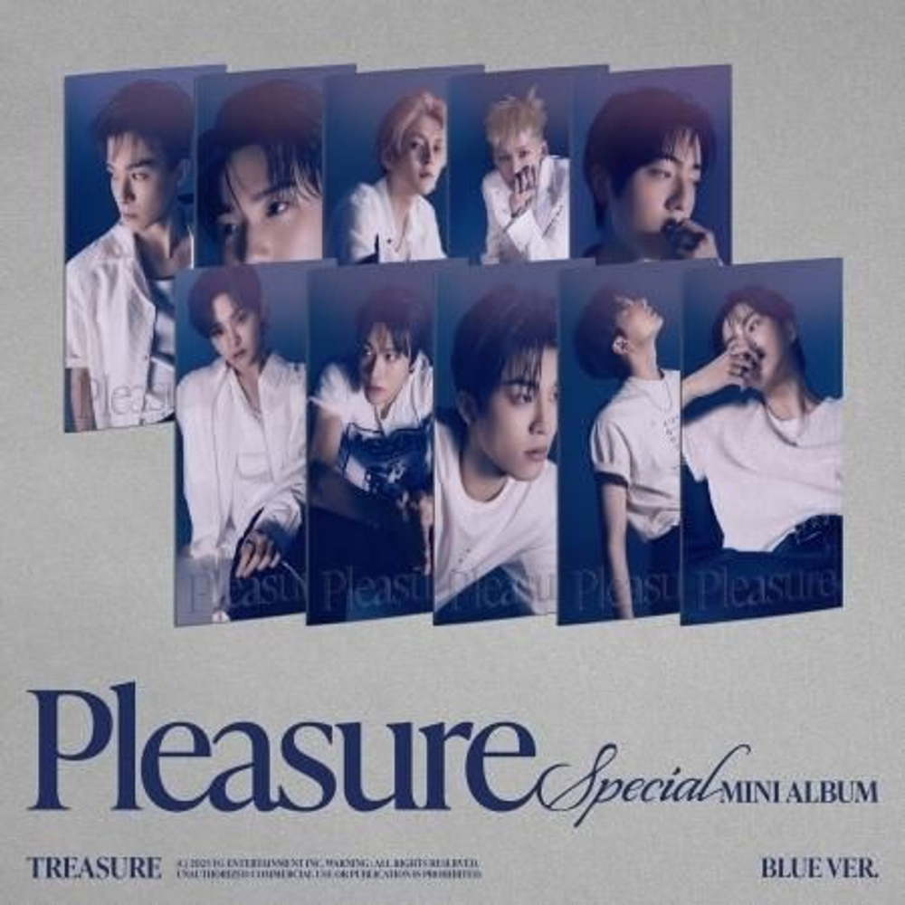 Альбом TREASURE - PLEASURE Special Mini Album BLUE 10 Version SET