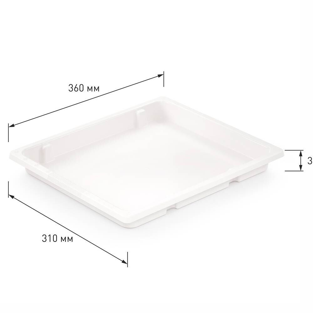Поднос для заморозки 360*310*35мм, белый