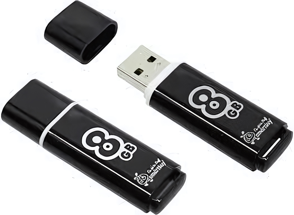 Флеш-накопитель 8 Gb Smartbuy Glossy Black