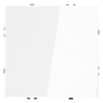 Выключатель с самовозвратом встраиваемый VOLTUM S70 одноклавишный 10А, (белый глянцевый)