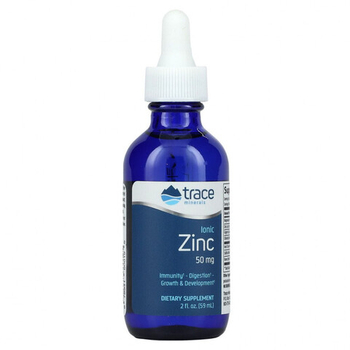 Trace Minerals Liquid Ionic Zinc 50 mg 59 мл , Липосомальный Цинк