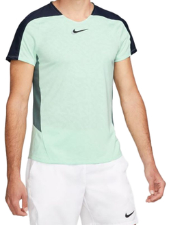 Мужская теннисная футболка Nike Court Dri-Fit Slam Tennis Top M - mint foam/obsidian/mineral slate/black