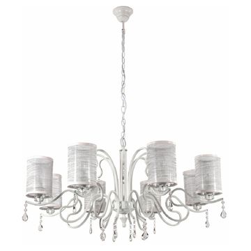 Подвесная люстра Elisa White SP8 Crystal Lux