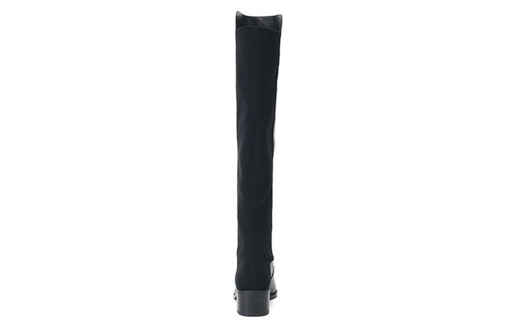 Stuart Weitzman/SW 5050 Fabric With Leather Over the knee Boots Women"s Black