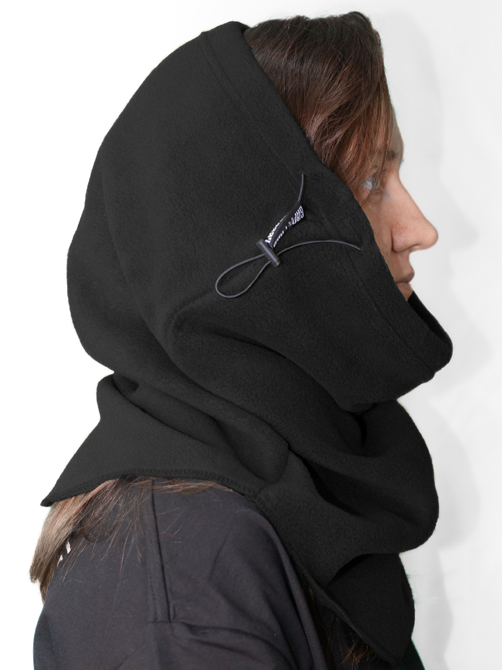 Снуд чёрный флис