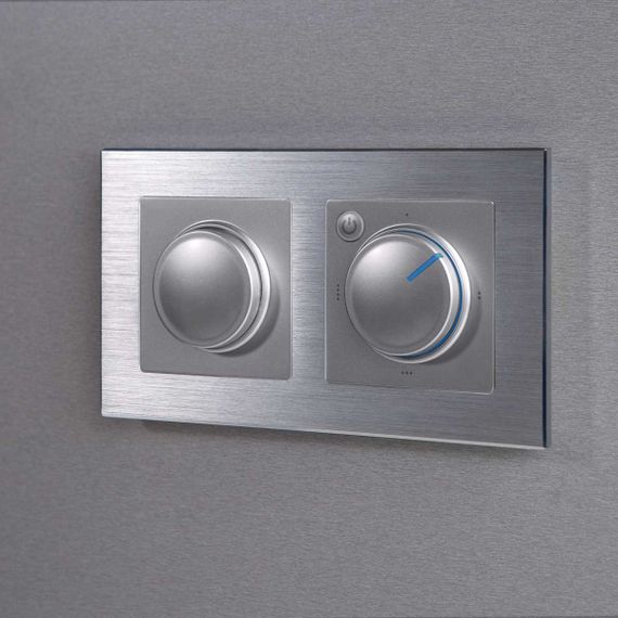 Рамка на 2 поста Werkel Aluminium алюминий W0021706 4690389158032