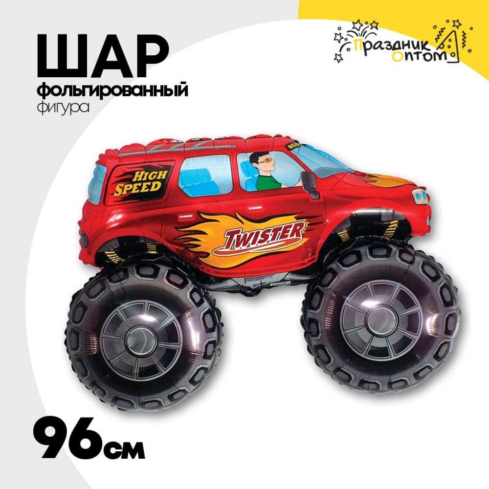 Шар Фольгированный Внедорожник красный (Красный)