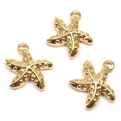 Подвеска "Морская звезда-2" 20х16 мм, позолота