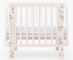 Детская кроватка-трансформер Happy baby Mommy Love в комплекте с расширением 160х70 pink