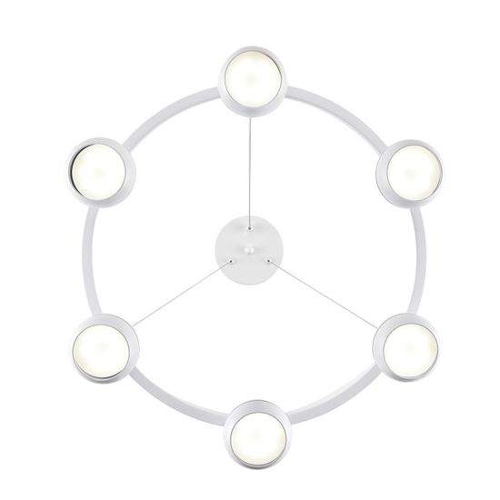 8254/6 COMFI LN25 204 белый, металл Светильник подвесной LED GX53 6*7W 220V LUAZANA