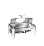 Чафин диш MVQ Standart 9л с крышкой Roll-Top со стеклом