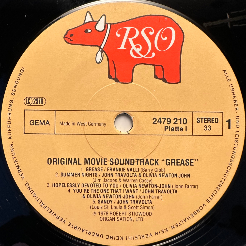 Саундтрек к фильму Бриолин 2LP (Германия 1978г.)