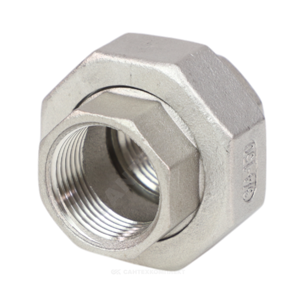 Соединитель американка сталь нерж Ду 15 (1/2") ВР Benarmo