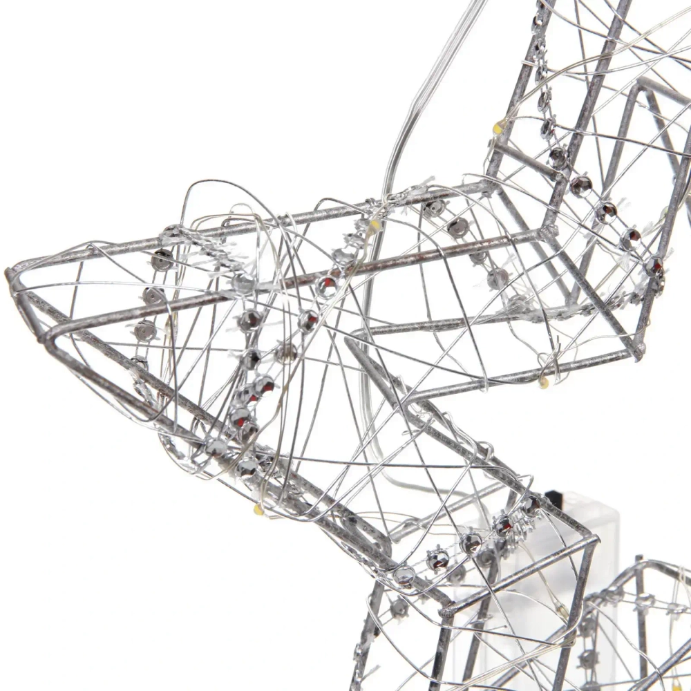 Сувенир с подсветкой «Звёздный день» 25*3*25 см (батарейки 2 AA), Белый (свечение-теплый белый)