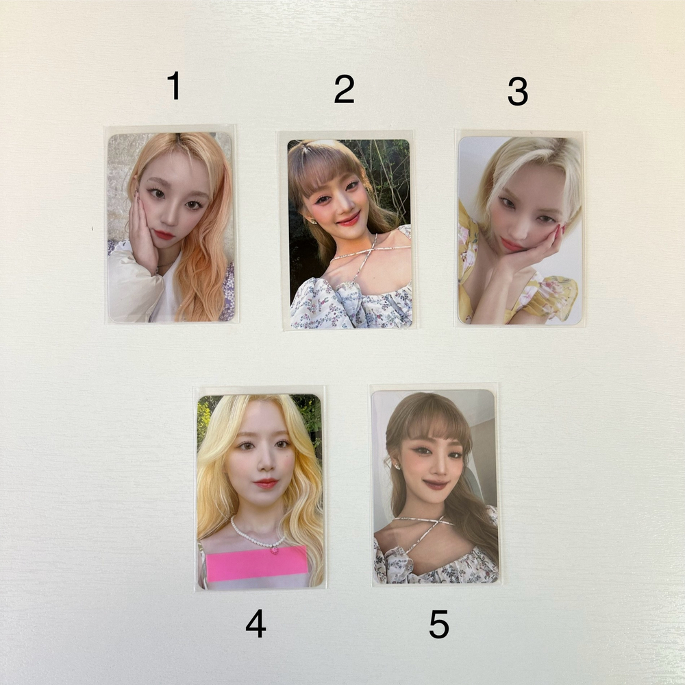 Официальные фотокарты (G)I-DLE к гритингу Blooming day