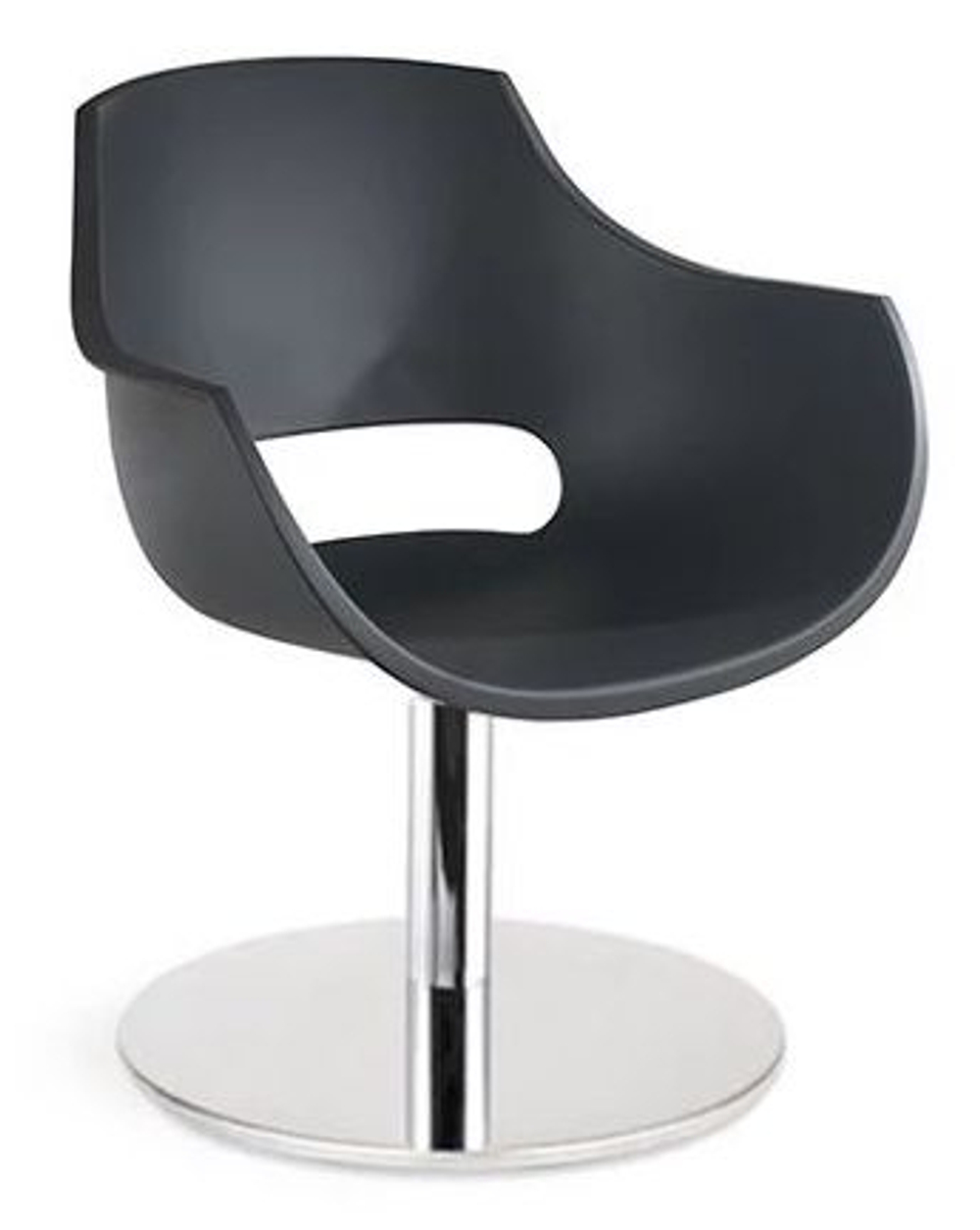 Кресло вращающееся Papatya Opal-M Pro, хромированный, антрацит