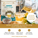 DelighTeas, Аюрведический чай с имбирем и травами для детоксикации CCF, рассыпчатая смесь, без кофеина, 85 г (3 унции)