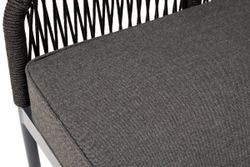 "Канны" модульная угловая лаунж-зона из роупа (веревки), цвет темно-серый