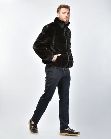 Шуба из меха норки