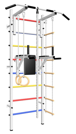 Шведская стенка Sv Sport 504 (Турник стандарт/Брусья/Канат/Kольца/Лестница)