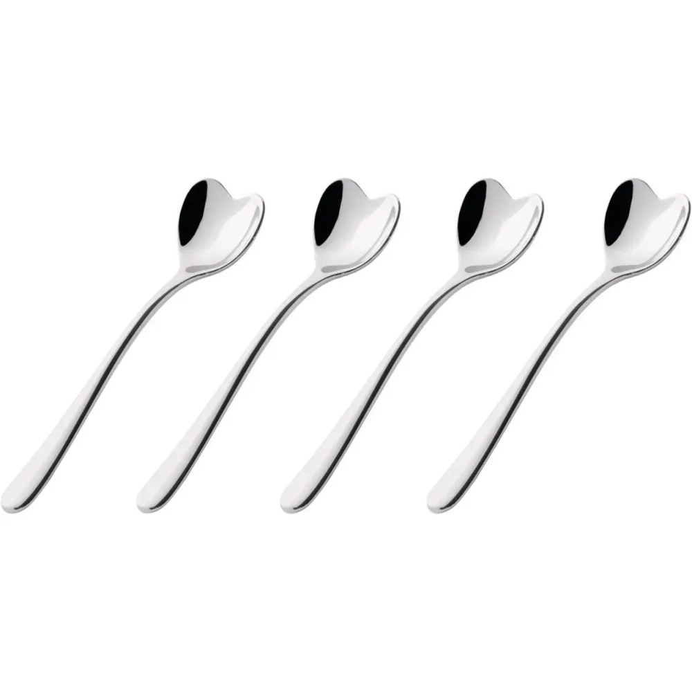 Alessi Набор из 4 ложек для кофе эспрессо, 10 см.