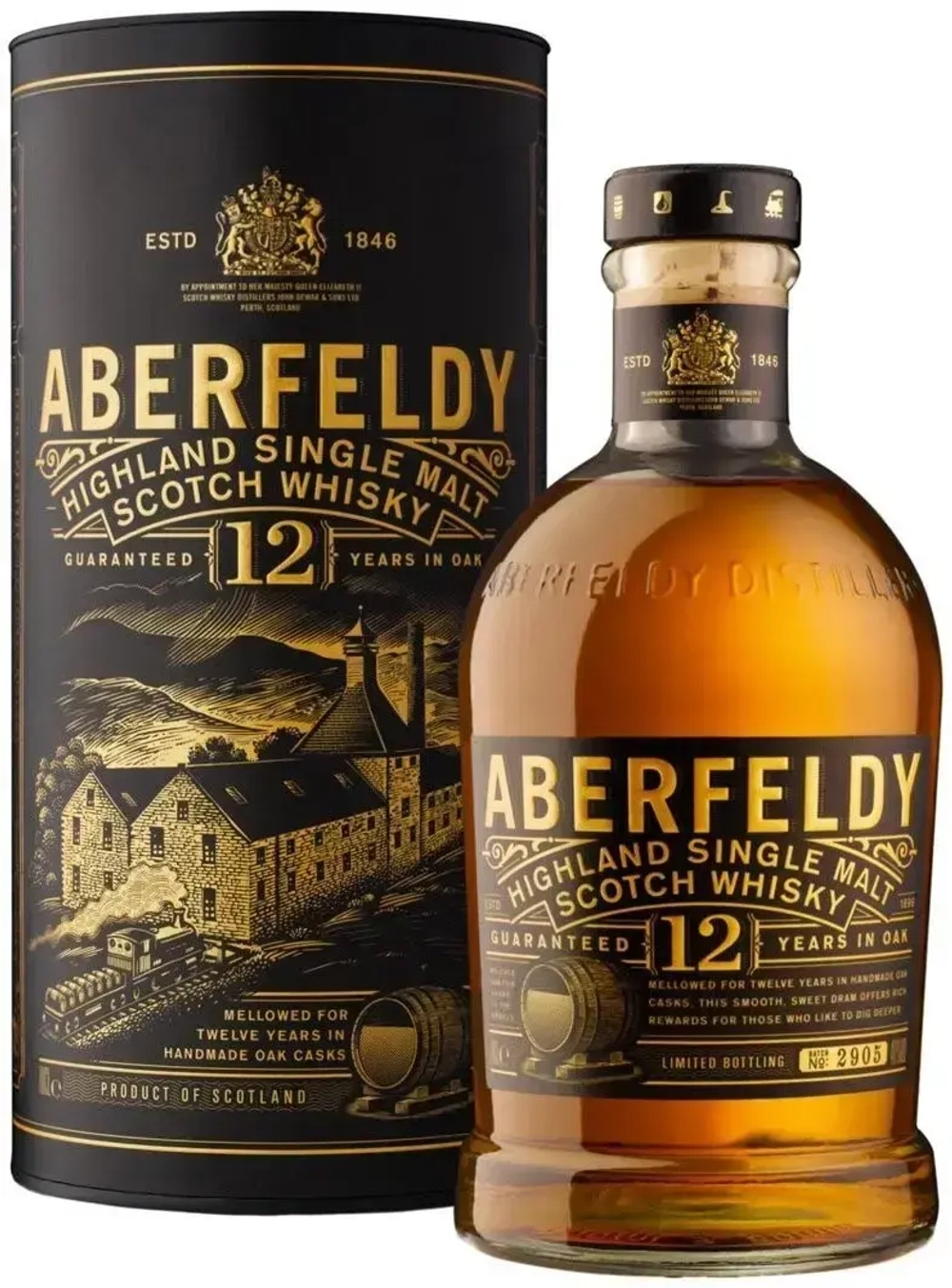 Виски Aberfeldy 12 Years Old, in tube, 0.7 л