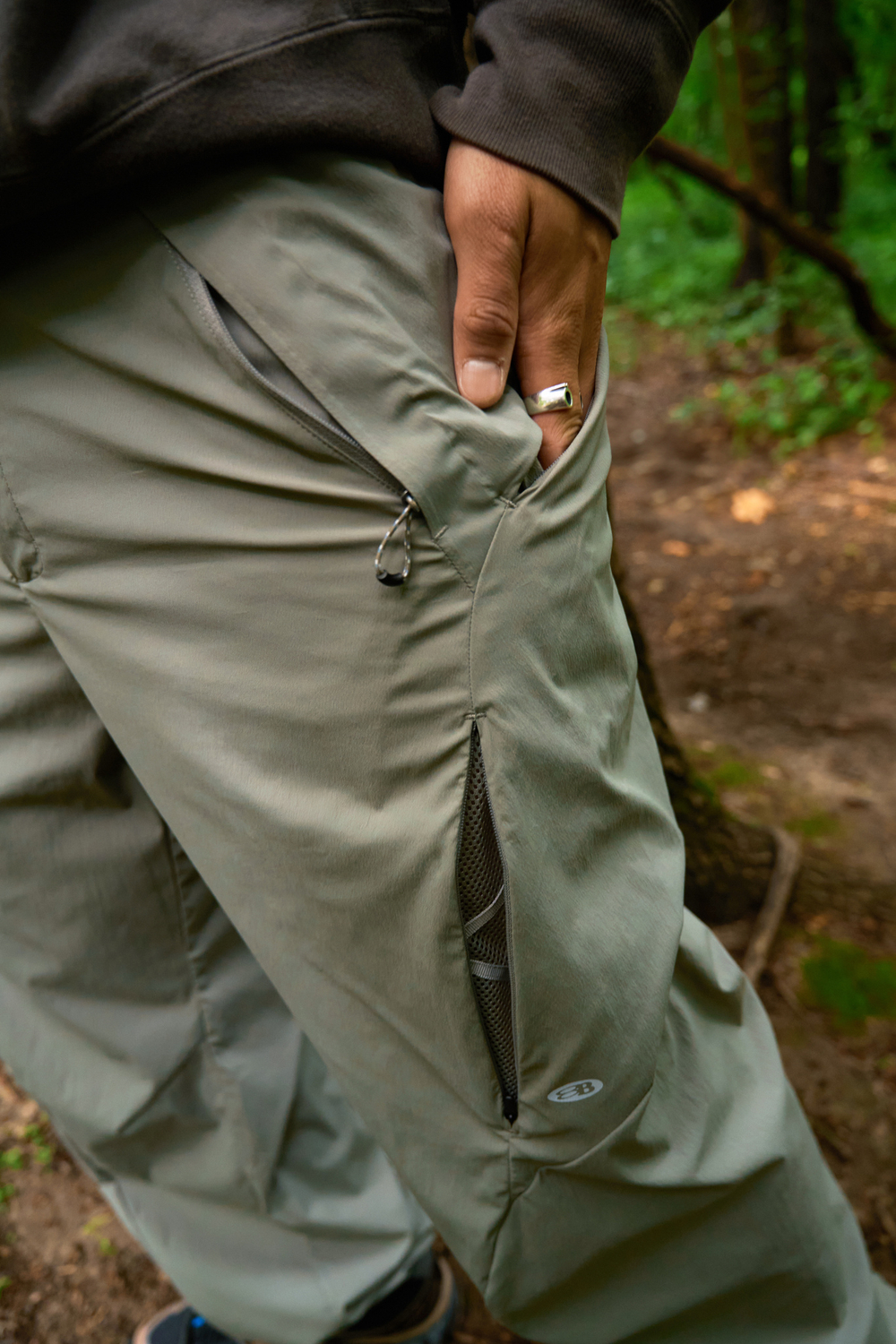 Брюки Nothomme Blue Outdoor Functional Wide-Leg Straight Work Pants "Slate Grey"