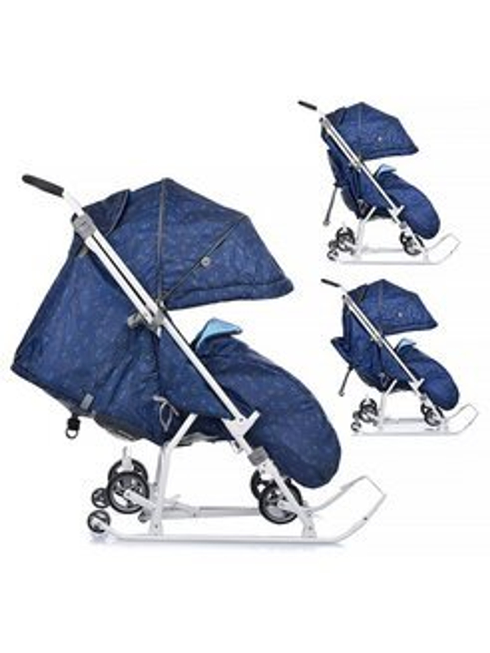 Коляска комбинированная (санки - коляска) «Наши детки 3-1К» северный (арт. НДТ3-1К/1)