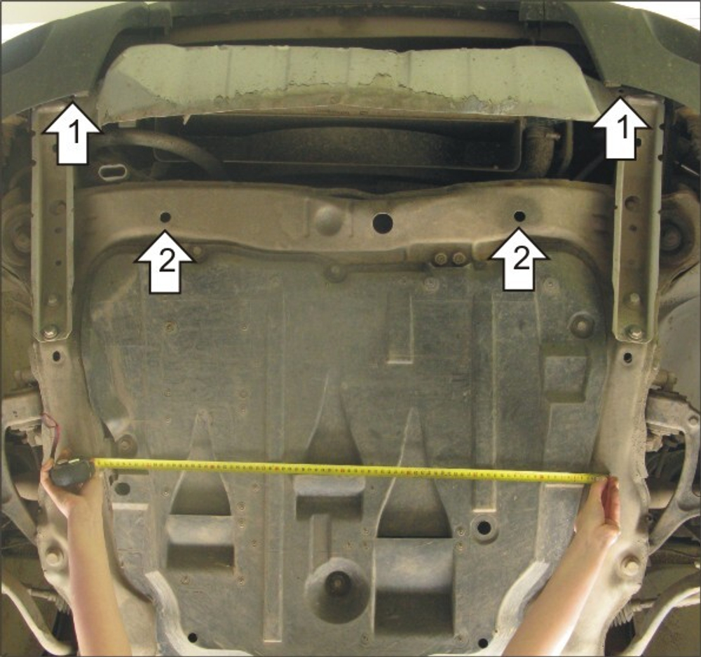 Усиленная защита Motodor радиатора. 2 мм, сталь. для Volvo XC90 2002-2006,Volvo XC90 2010-2015,Volvo XC90 2006-2010 арт.02617