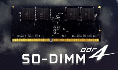 Оперативная память для ноутбука 16Gb DDR4 2400Hz GEIL PC4-19200 SO-DIMM 17-17-17-39 GS416GB2400C17S