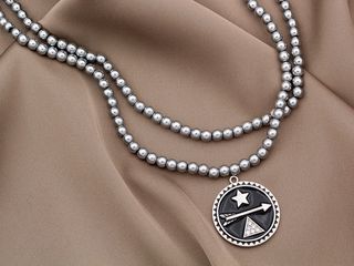 Нить бусин из гематита 4мм