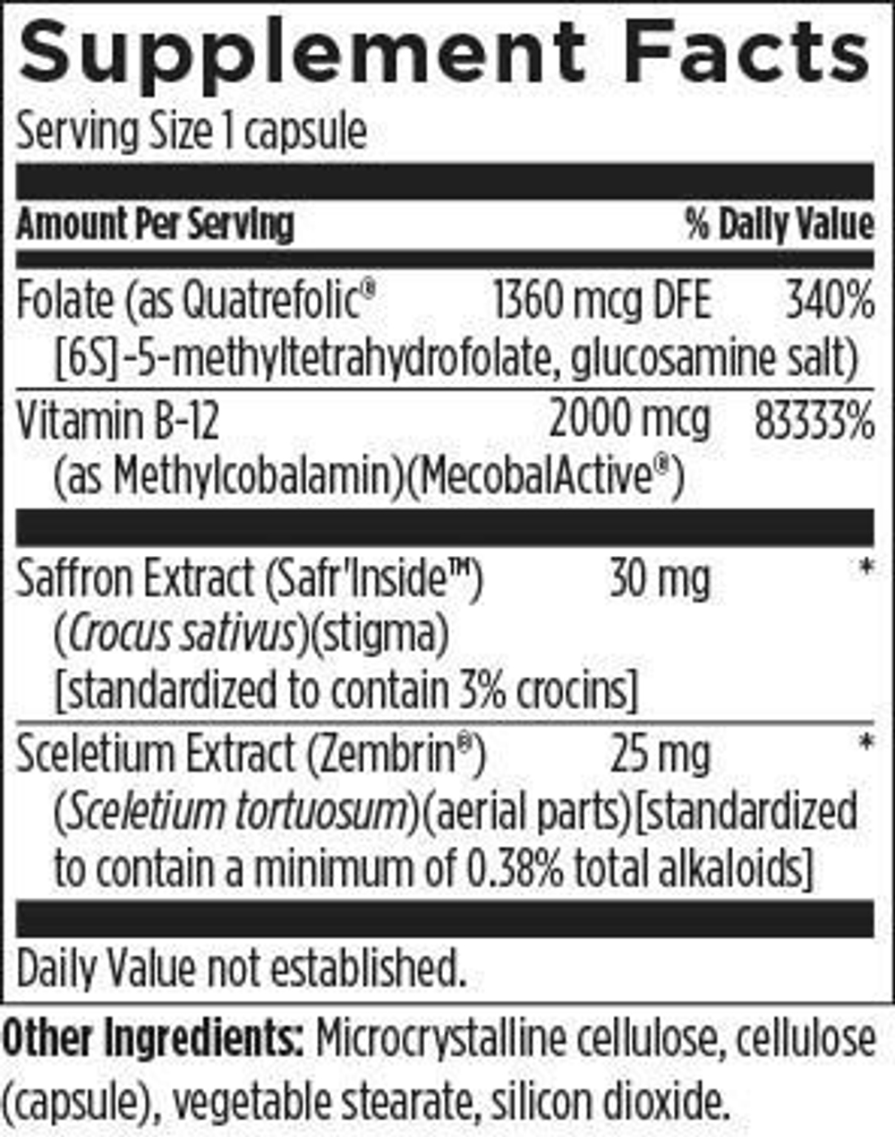 Designs For Health - Mood-Stasis 30 capsules