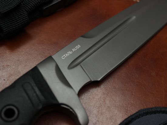 Полевой нож НОКС Ягуар М (AUS8) 602-780421 c клинком из стали AUS-8, рукоять G10