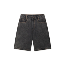 Шорты Октябрь Og Logo Baggy "Black Stone Washed"
