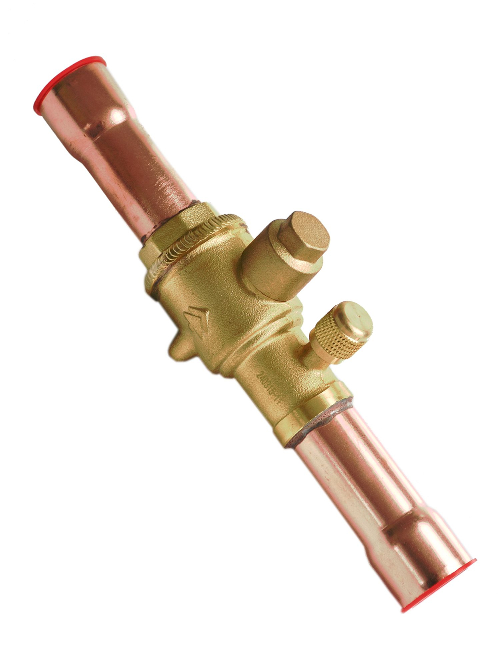 Вентиль шаровый QFT-22V 7/8 под пайку с сервисным штуцером