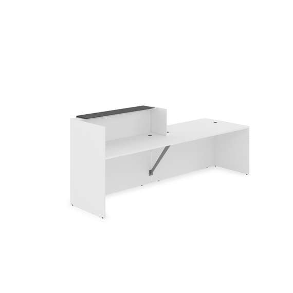 1КРС-КЛ.007 Комплект Ресепшн с фартуком HPL (2832*901*1149) (без подсветки)