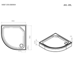 Поддон AM.PM X-Joy W88T-205-090W64 белая