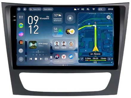 Магнитола для Mercedes-Benz E W211 2002-2010, CLS C219 - Teyes CC4-PRO монитор 9.5" 2K QLED на Android 13, Snapdragon 778G, AI, CarPlay, DSP, 4G SIM-слот