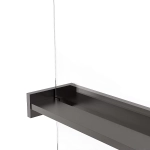 Душевая перегородка Vincea Walk-In VSW-1HR110CLGM 110x200 профиль вороненая сталь/стекло прозрачное