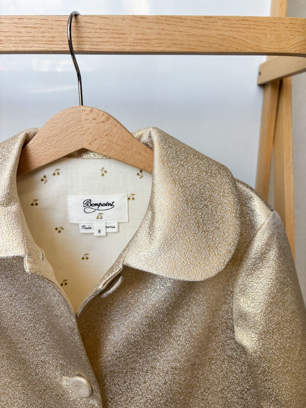 Золотистое пальто Bonpoint, 128