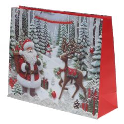 GAEM Пакет подарочный (бумага 210г/м2, блок 12шт), L26 W10 H32 см, 4в.